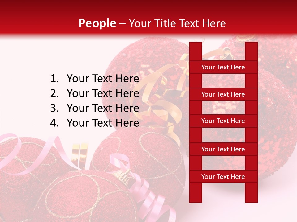 Holiday Ornament White PowerPoint Template