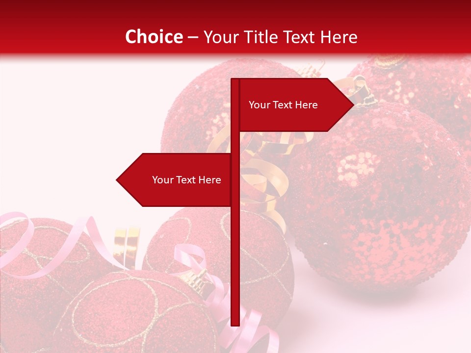 Holiday Ornament White PowerPoint Template