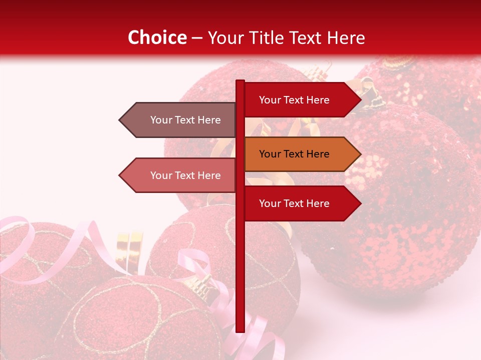 Holiday Ornament White PowerPoint Template