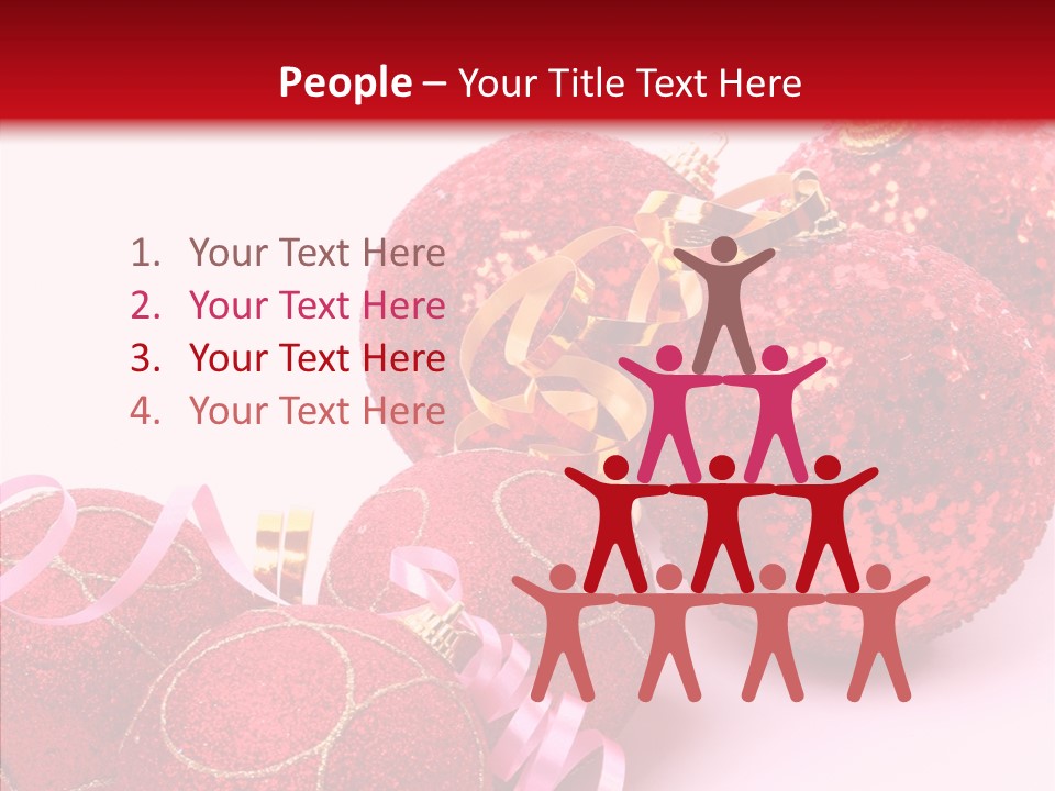 Holiday Ornament White PowerPoint Template