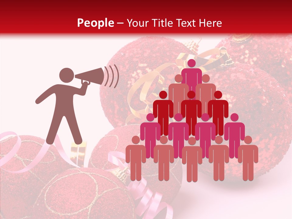 Holiday Ornament White PowerPoint Template