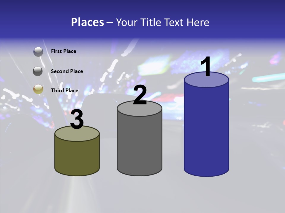 Speed Fast Glow PowerPoint Template