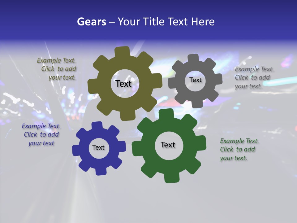 Speed Fast Glow PowerPoint Template