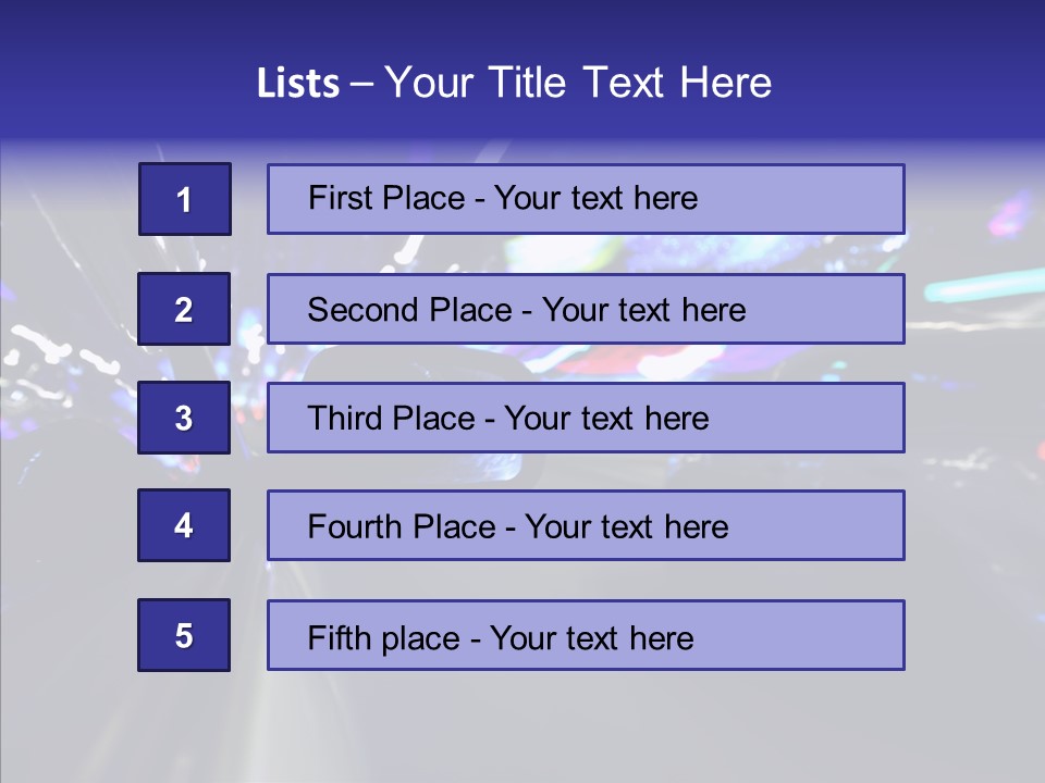 Speed Fast Glow PowerPoint Template