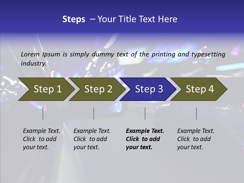 Speed Fast Glow PowerPoint Template