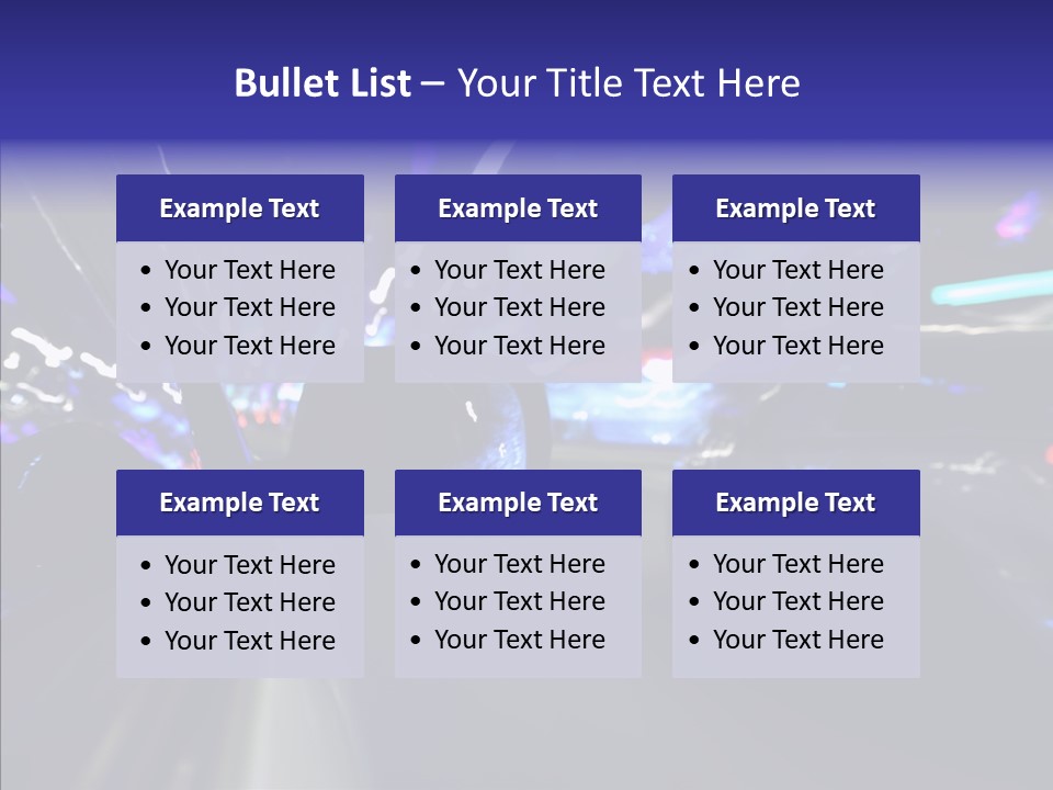 Speed Fast Glow PowerPoint Template