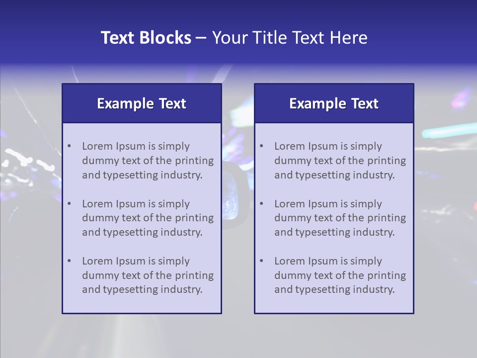 Speed Fast Glow PowerPoint Template