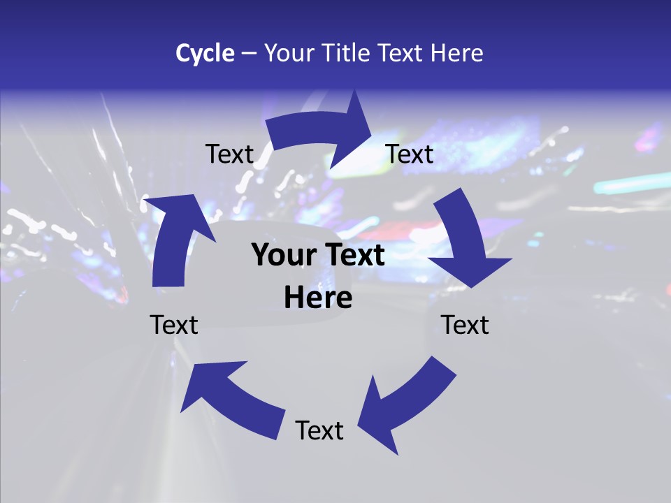 Speed Fast Glow PowerPoint Template