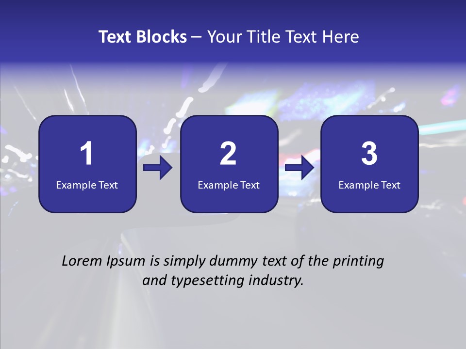 Speed Fast Glow PowerPoint Template