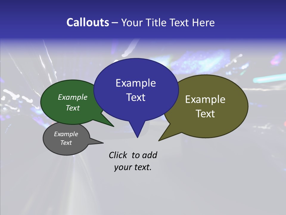 Speed Fast Glow PowerPoint Template