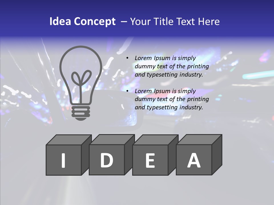 Speed Fast Glow PowerPoint Template