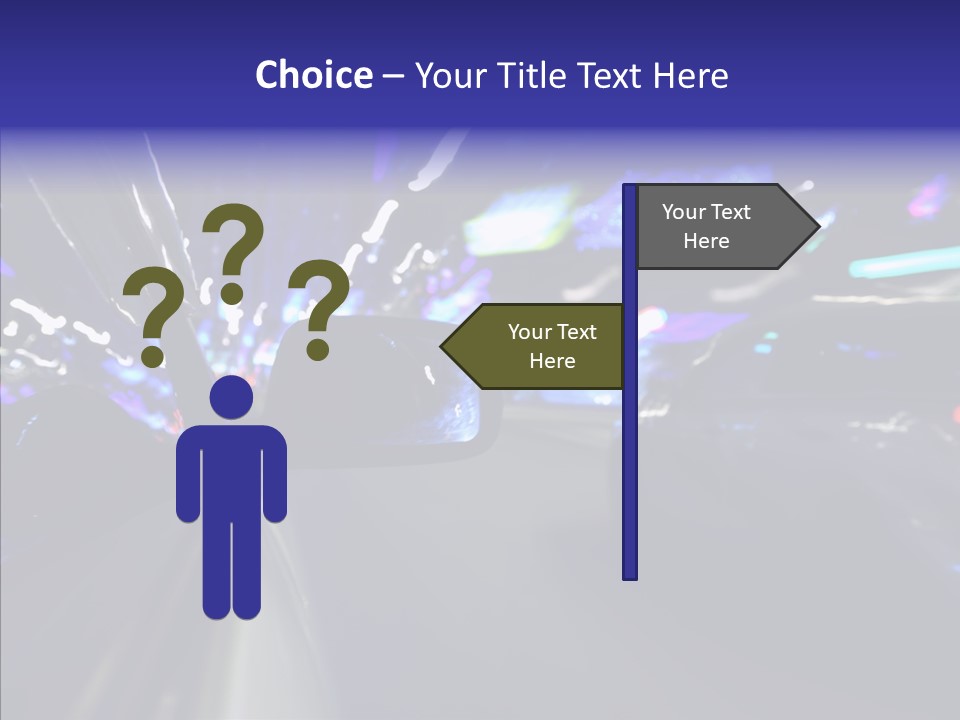 Speed Fast Glow PowerPoint Template