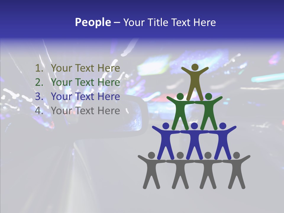 Speed Fast Glow PowerPoint Template