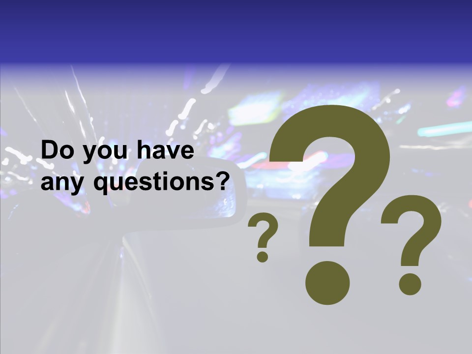 Speed Fast Glow PowerPoint Template