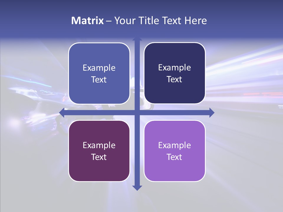 Driveway Outside Blue PowerPoint Template