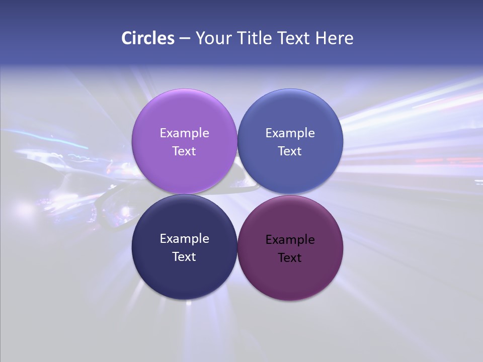 Driveway Outside Blue PowerPoint Template