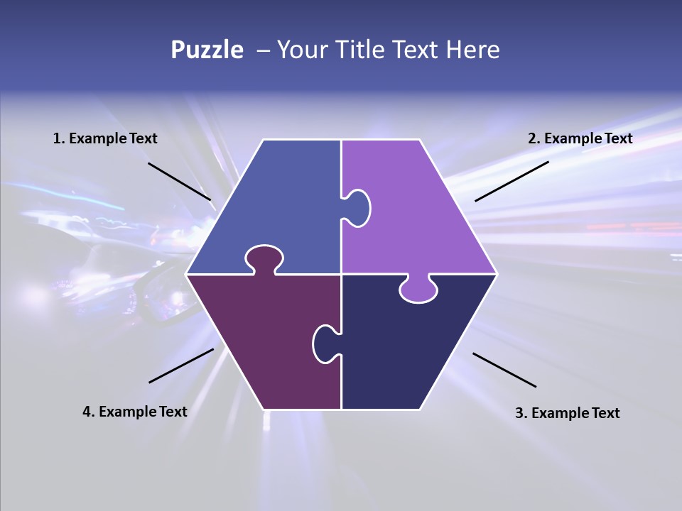 Driveway Outside Blue PowerPoint Template