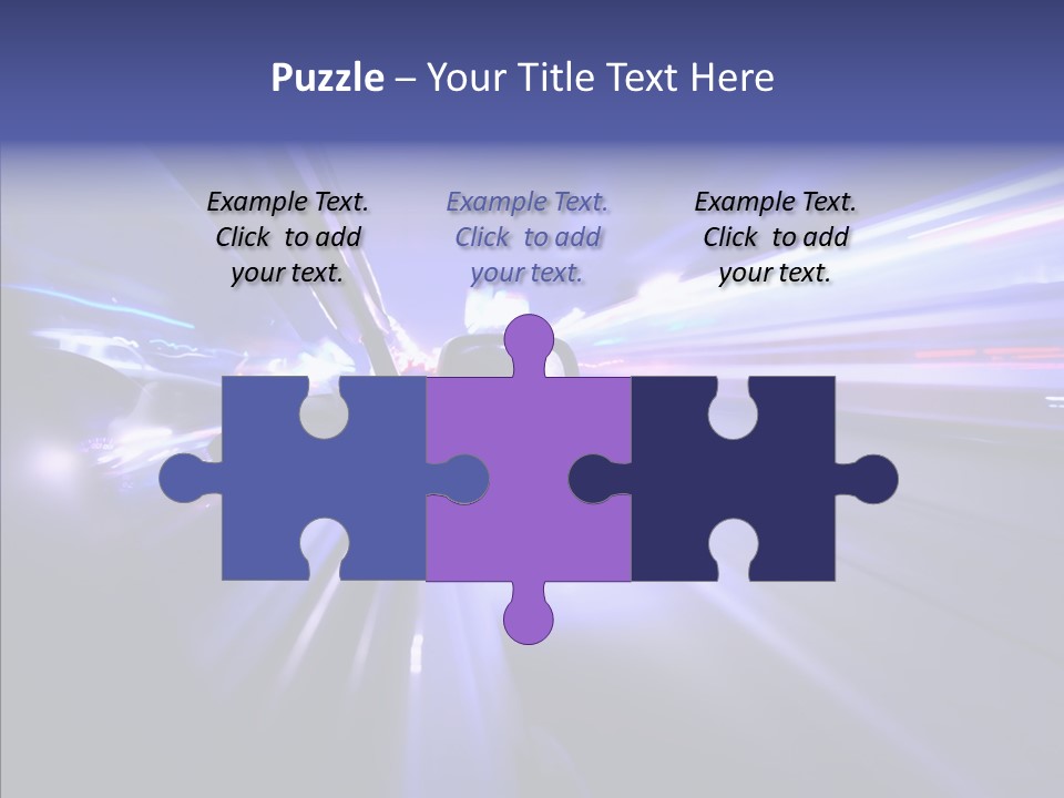 Driveway Outside Blue PowerPoint Template