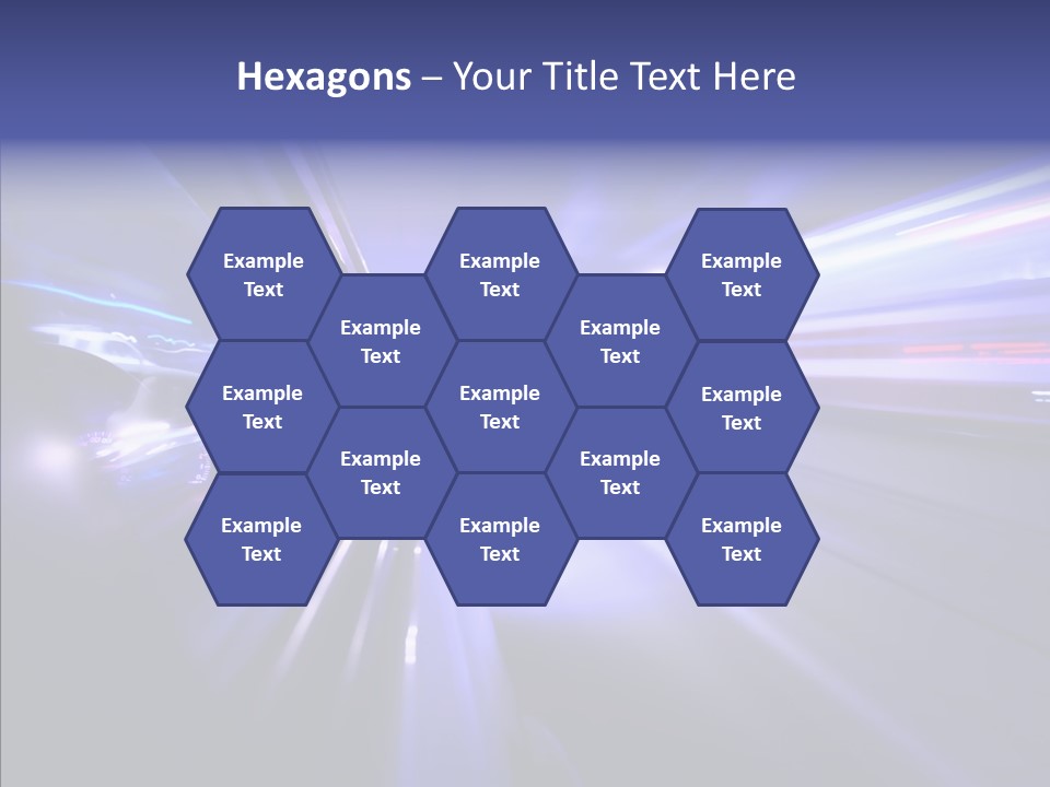 Driveway Outside Blue PowerPoint Template