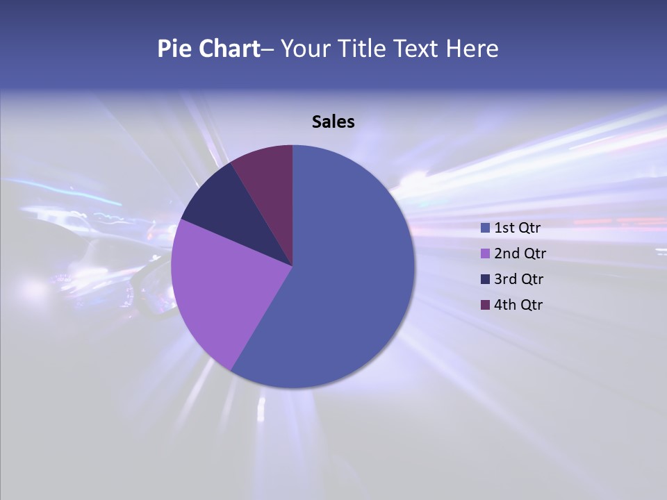 Driveway Outside Blue PowerPoint Template