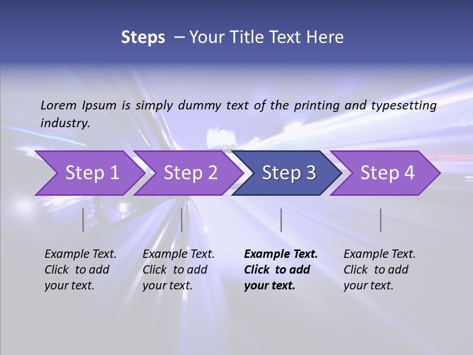 Driveway Outside Blue PowerPoint Template