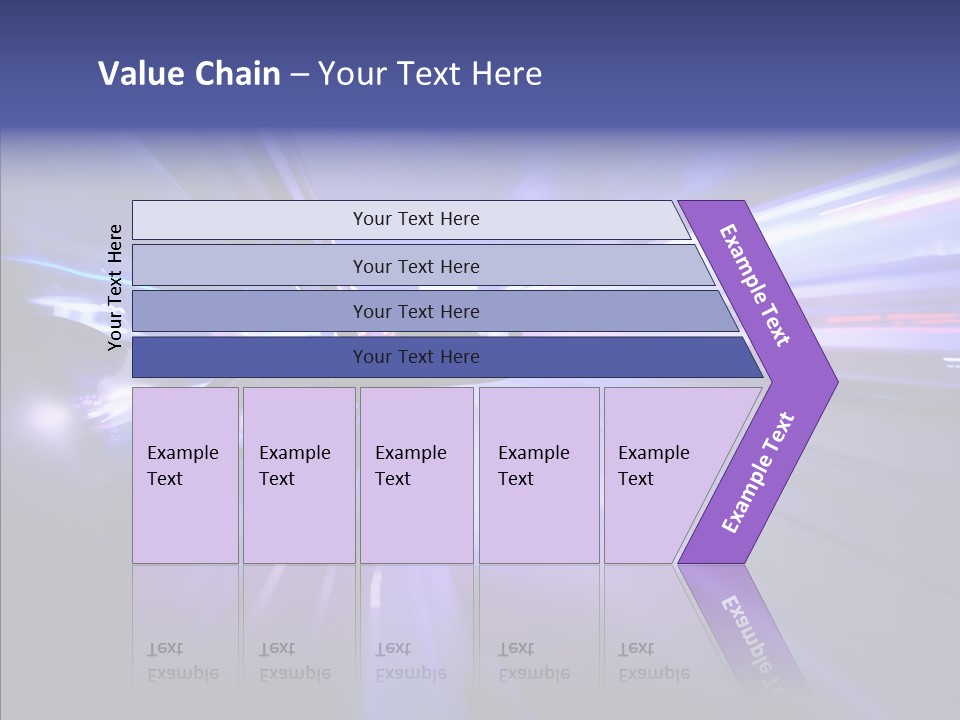 Driveway Outside Blue PowerPoint Template