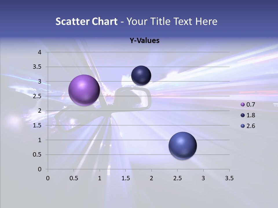 Driveway Outside Blue PowerPoint Template