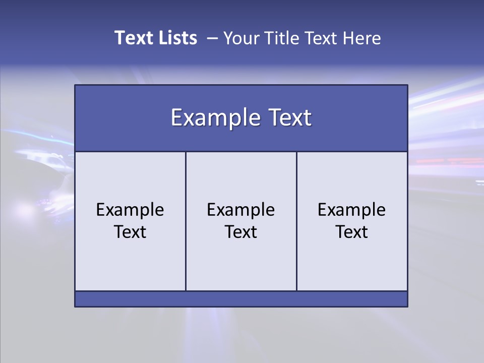 Driveway Outside Blue PowerPoint Template