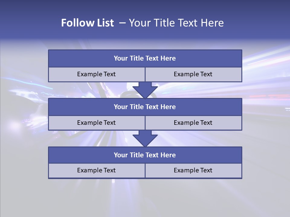Driveway Outside Blue PowerPoint Template