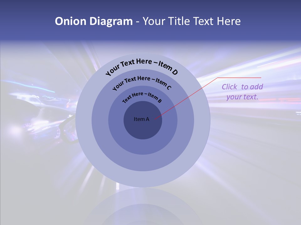 Driveway Outside Blue PowerPoint Template