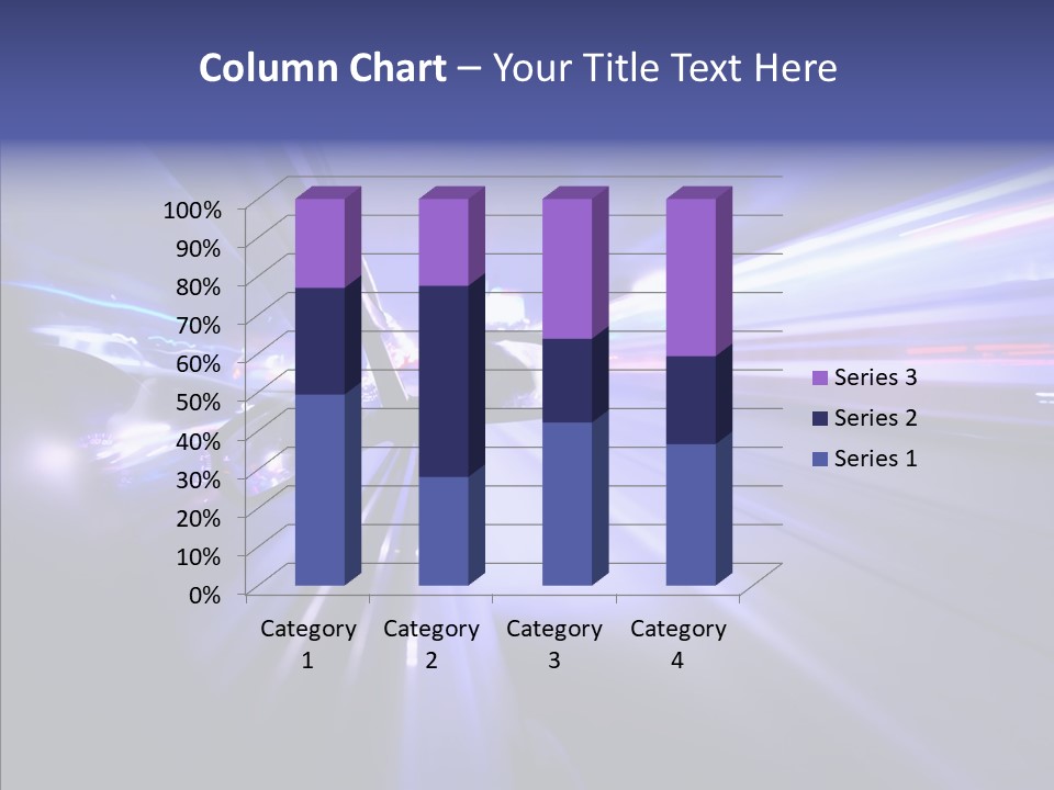 Driveway Outside Blue PowerPoint Template
