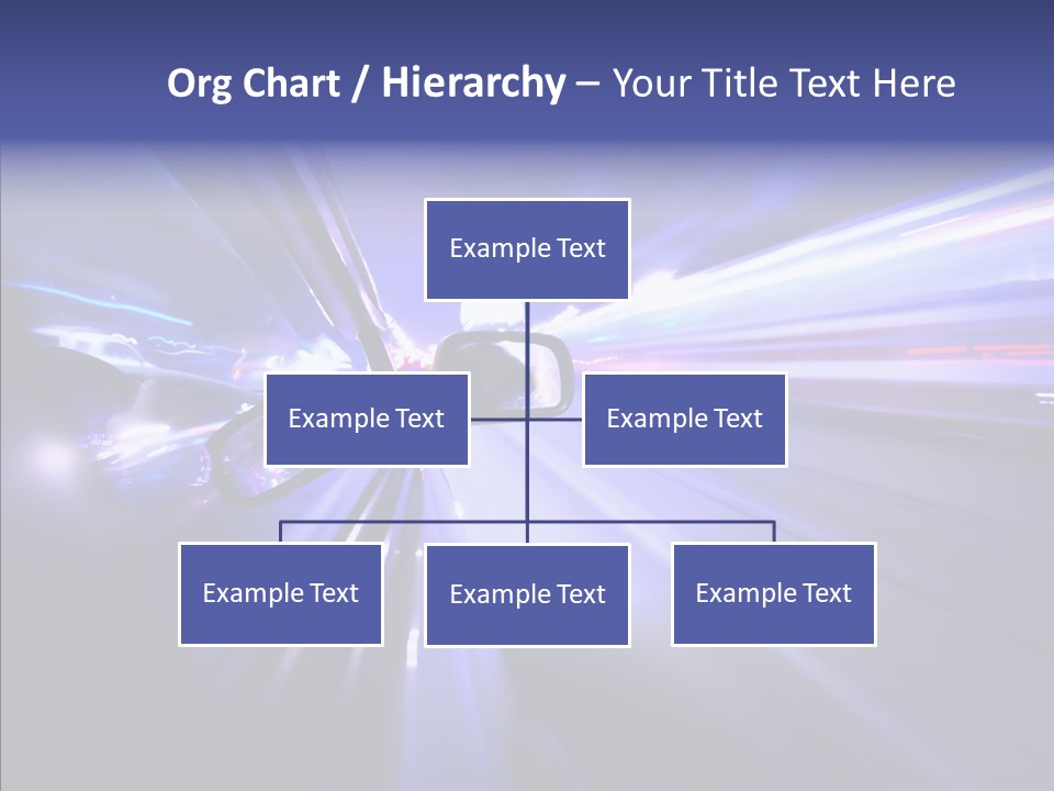 Driveway Outside Blue PowerPoint Template