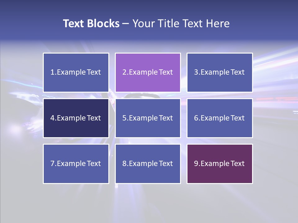 Driveway Outside Blue PowerPoint Template