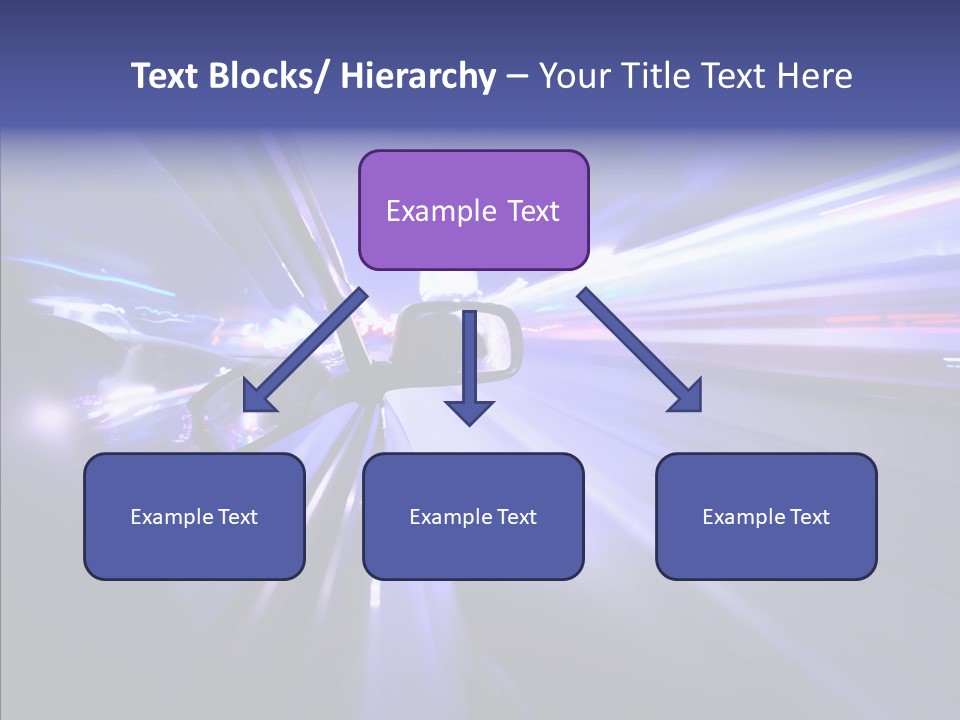Driveway Outside Blue PowerPoint Template