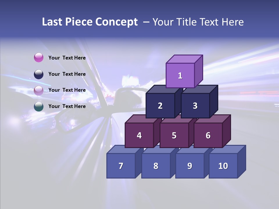 Driveway Outside Blue PowerPoint Template