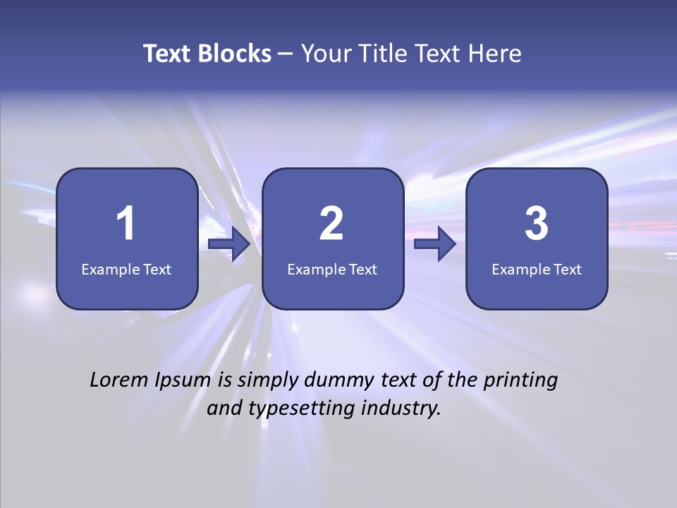 Driveway Outside Blue PowerPoint Template