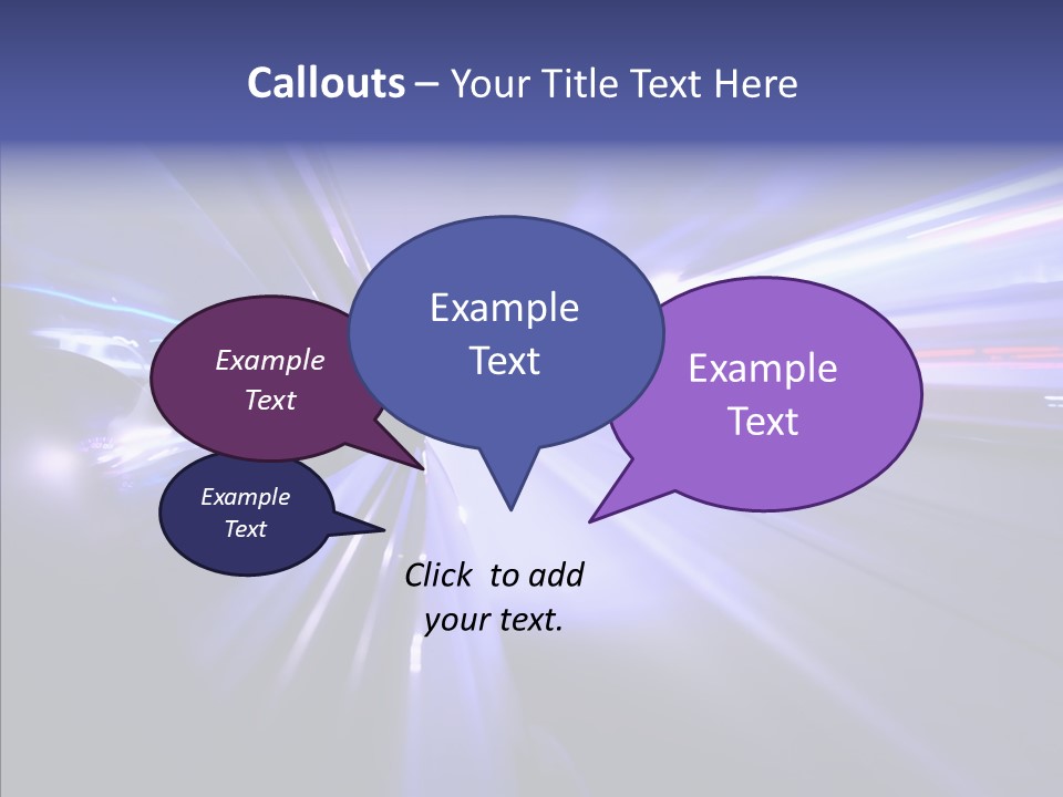 Driveway Outside Blue PowerPoint Template