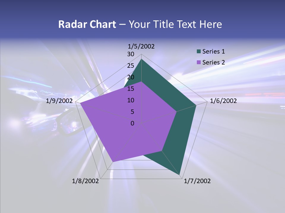 Driveway Outside Blue PowerPoint Template