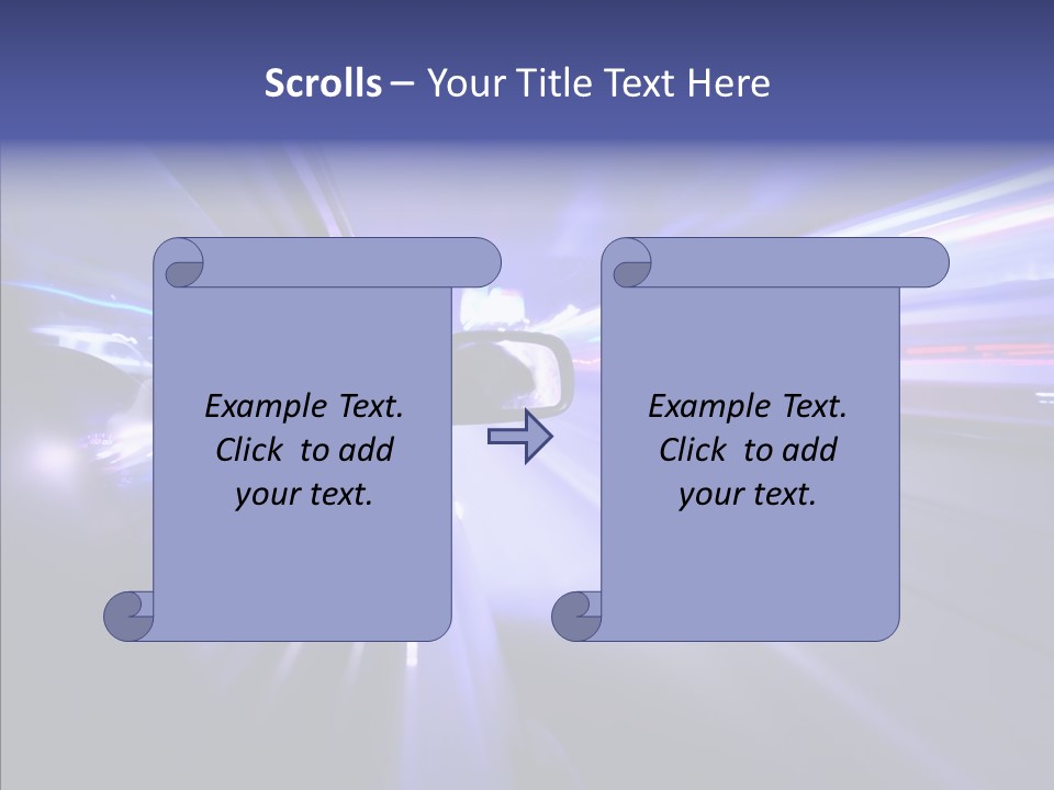 Driveway Outside Blue PowerPoint Template