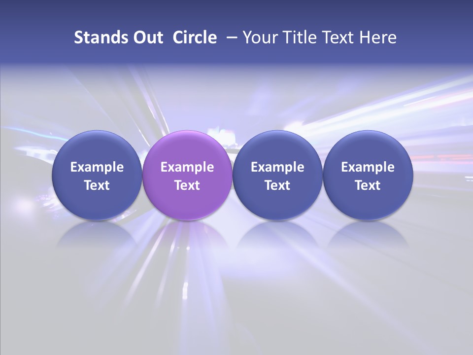 Driveway Outside Blue PowerPoint Template