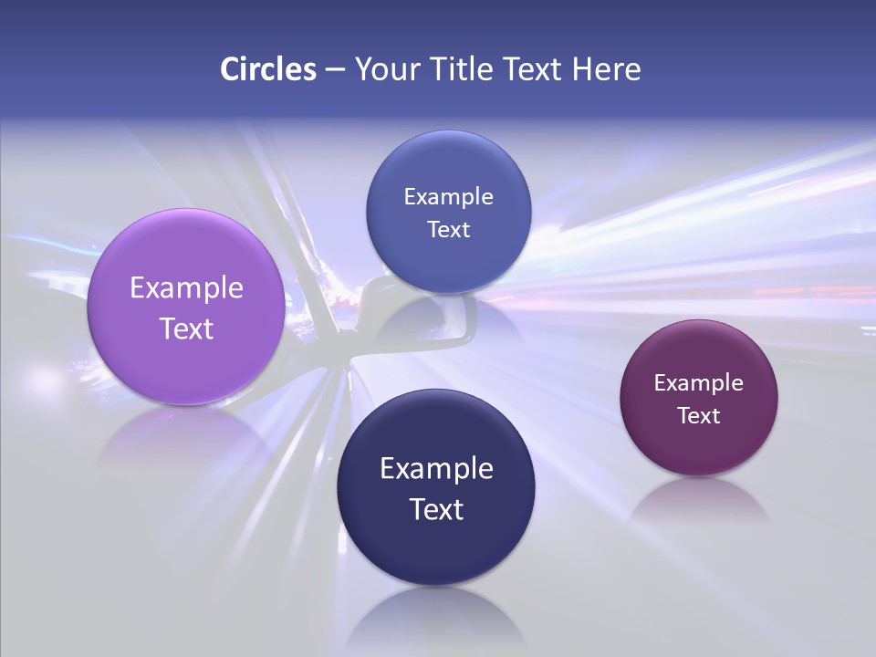 Driveway Outside Blue PowerPoint Template