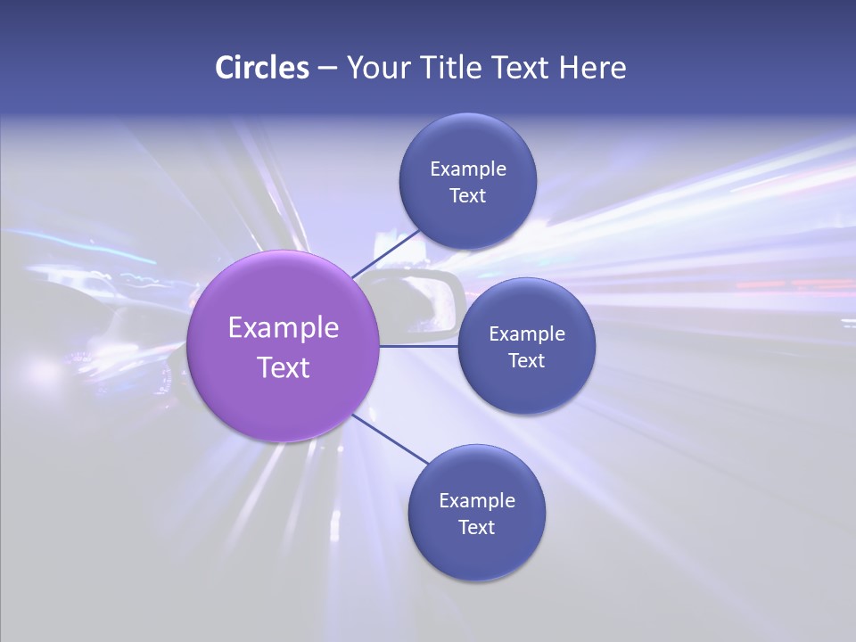 Driveway Outside Blue PowerPoint Template