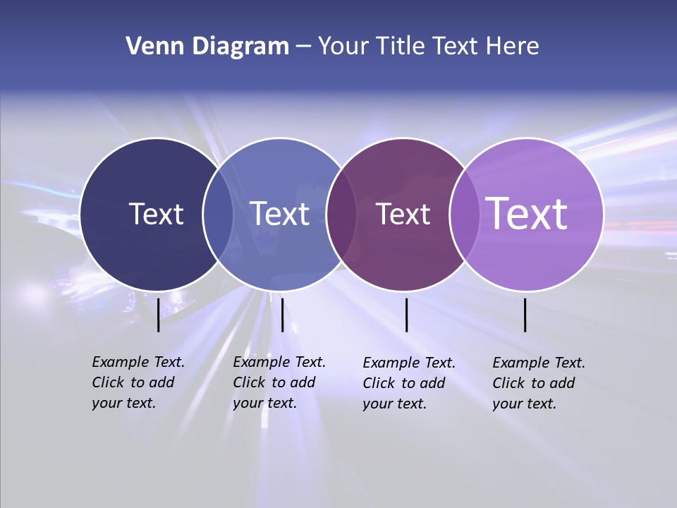Driveway Outside Blue PowerPoint Template