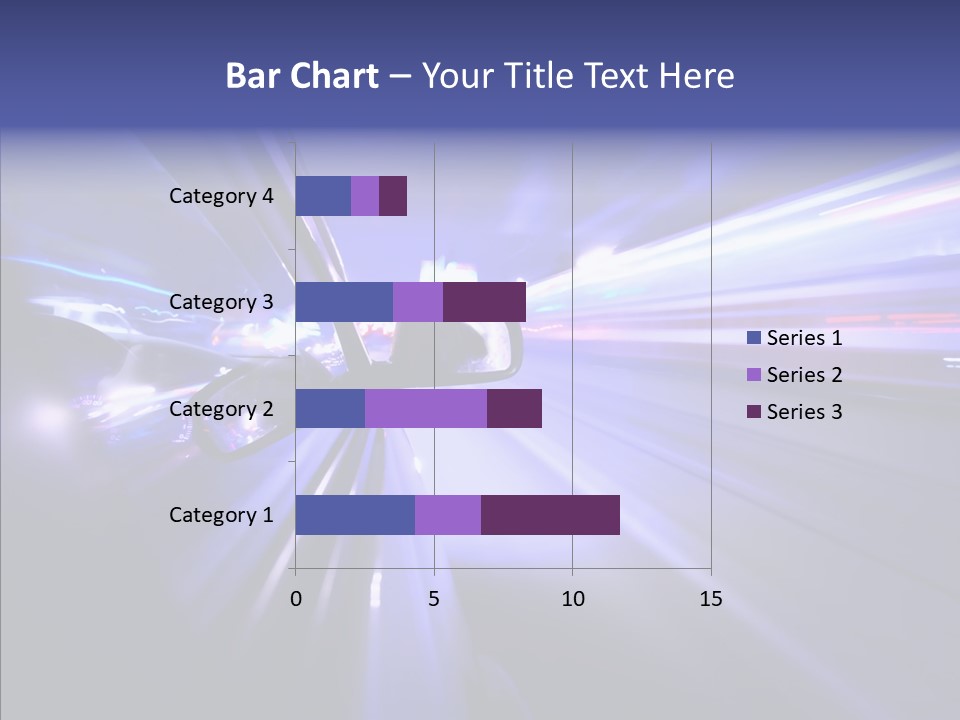 Driveway Outside Blue PowerPoint Template