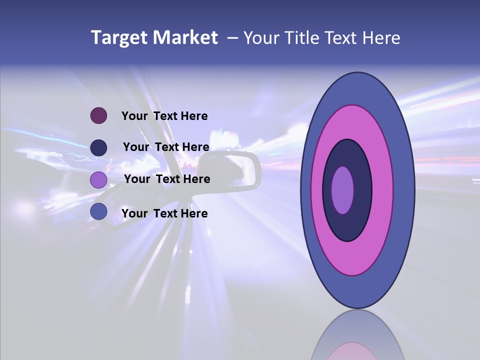 Driveway Outside Blue PowerPoint Template