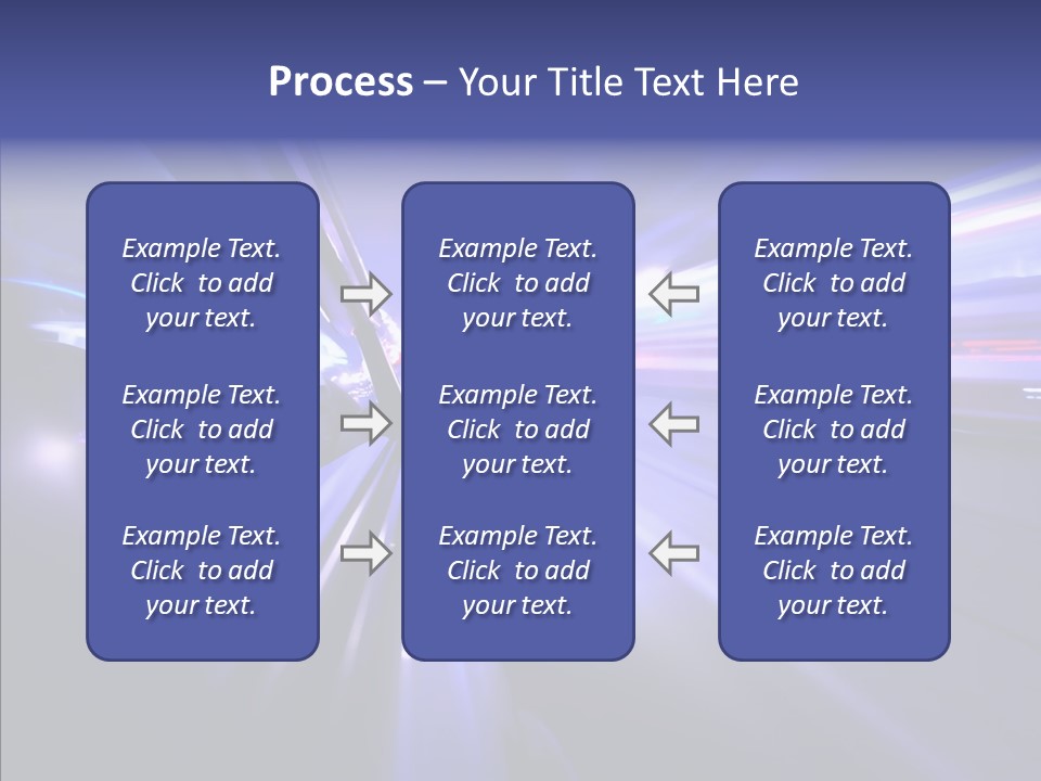 Driveway Outside Blue PowerPoint Template