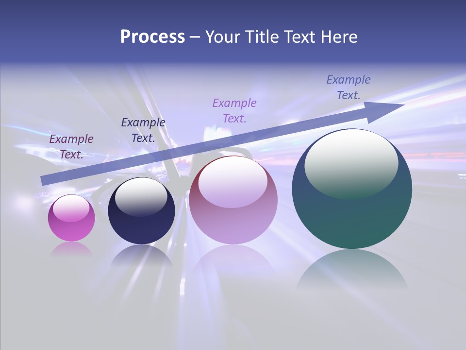 Driveway Outside Blue PowerPoint Template