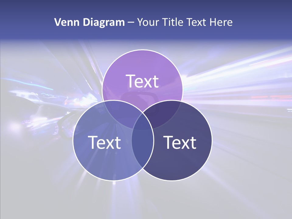 Driveway Outside Blue PowerPoint Template