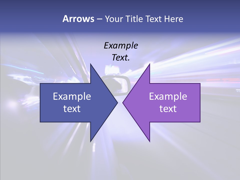 Driveway Outside Blue PowerPoint Template