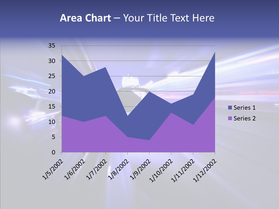 Driveway Outside Blue PowerPoint Template